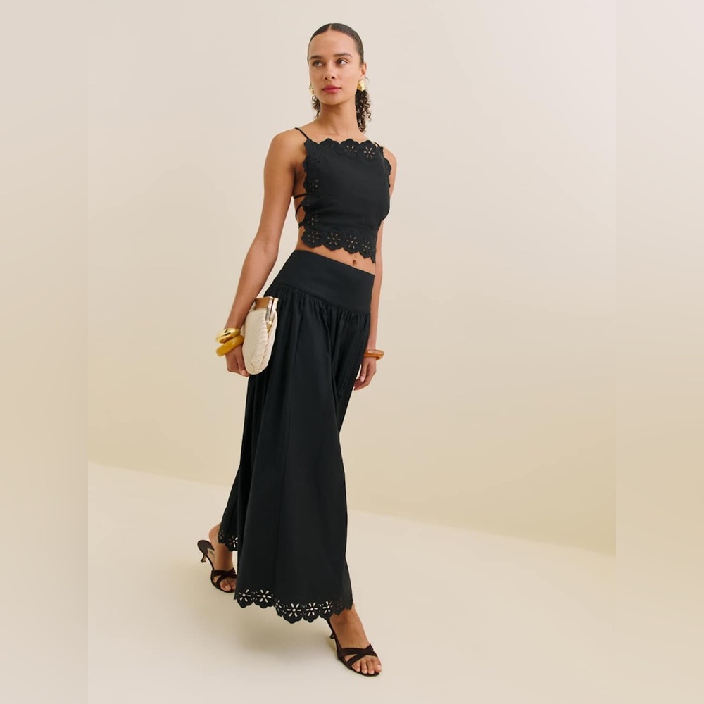 Reformation Cordelia Two Piece Black - Size 4